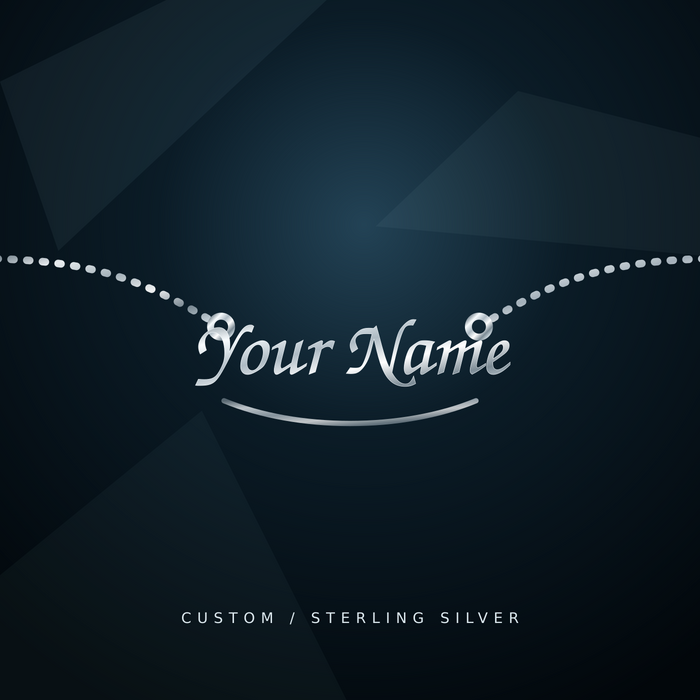 Custom Silver Name Plate